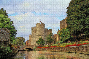 UK England Canterbury Westgate Gardens Jigsaw Puzzle Wooden 1000 Piece