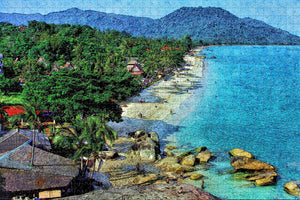 Thailand Lamai Beach Koh Samui Jigsaw Puzzle Wooden 1000 Piece