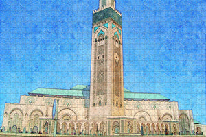 Morocco Hassan II Mosque Casablanca Jigsaw Puzzle Wooden 1000 Piece