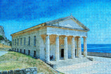 Greece New Fortress Corfu Jigsaw Puzzle Wooden 1000 Piece