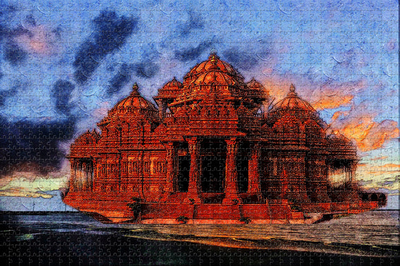 India Swaminarayan Akshardham New Delhi Jigsaw Puzzle Wooden 1000 Piece