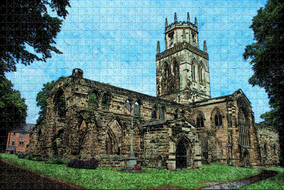 UK England Pontefract Church Jigsaw Puzzle Wooden 1000 Piece