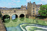 UK England Bath Pulteney Bridge Jigsaw Puzzle Wooden 1000 Piece