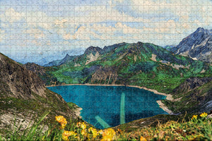 Austria Luenersee Bergsee Jigsaw Puzzle Wooden 1000 Piece