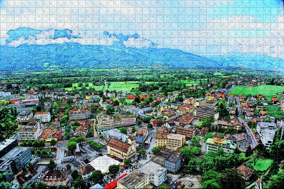 Liechtenstein Jigsaw Puzzle Wooden 1000 Piece