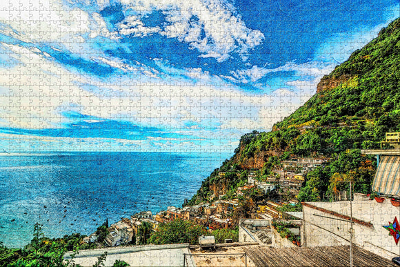 Italy Punta del Capo Sorrento Jigsaw Puzzle Wooden 1000 Piece