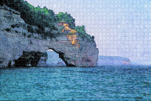 Munising Pictured Rocks Michigan USA Jigsaw Puzzle Wooden 1000 Piece