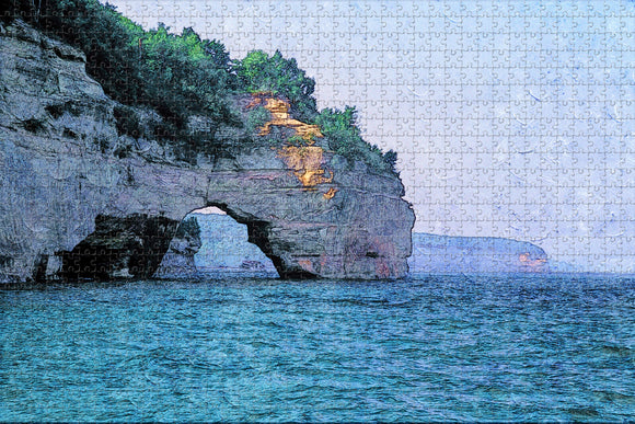 Munising Pictured Rocks Michigan USA Jigsaw Puzzle Wooden 1000 Piece