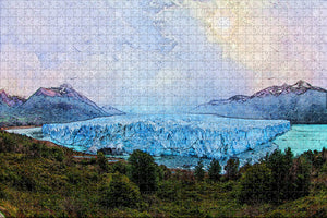 Perito Moreno Glacier Bay National Park Argentina Jigsaw Puzzle Wooden 1000 Piece