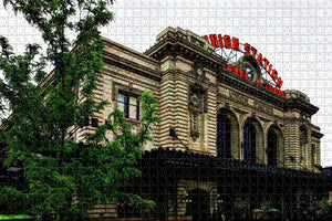 USA America Denver Colorado Union Station Jigsaw Puzzle Wooden 1000 Piece