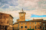 Italy Orvieto Tower Clock Jigsaw Puzzle Wooden 1000 Piece