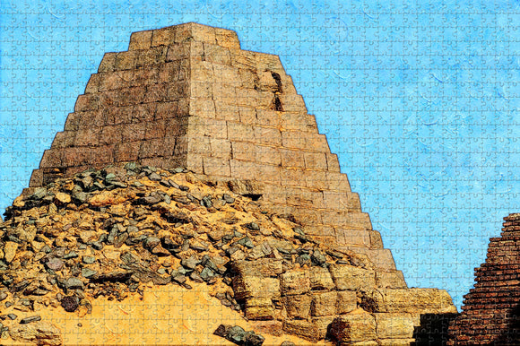 Meroe Pyramids Sudan Jigsaw Puzzle Wooden 1000 Piece