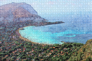 Italy Mondello Palermo Sicily Jigsaw Puzzle Wooden 1000 Piece