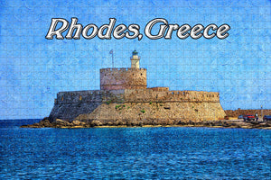 Greece Old Town Rhodes Jigsaw Puzzle Wooden 1000 Piece