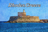 Greece Old Town Rhodes Jigsaw Puzzle Wooden 1000 Piece