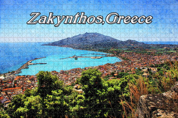 Greece Zakynthos Jigsaw Puzzle Wooden 1000 Piece