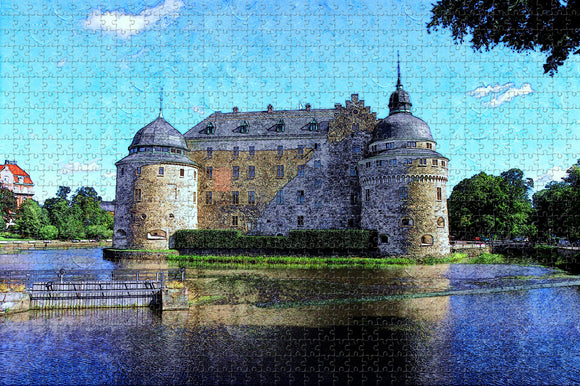 Sweden Orebro Castle Jigsaw Puzzle Wooden 1000 Piece