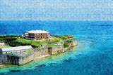 Bermuda National Museum Türkis Puzzle aus Holz 1000 Teile