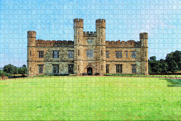 UK England Maidstone Leeds Castle Jigsaw Puzzle Wooden 1000 Piece