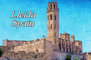 Spain Gardeny Castle Lleida Jigsaw Puzzle Wooden 1000 Piece