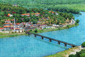 Albania Bridge Rozafa Castle Shkoder Jigsaw Puzzle Wooden 1000 Piece