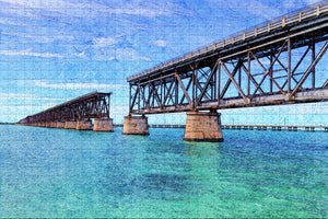 Key West Bridge Florida USA Jigsaw Puzzle Wooden 1000 Piece