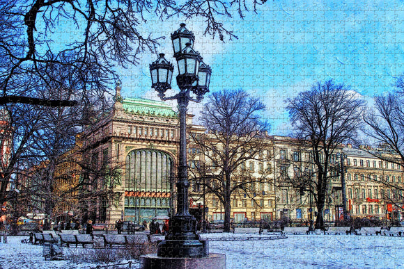 Russia Nevsky Prospekt St. Petersburg Jigsaw Puzzle Wooden 1000 Piece