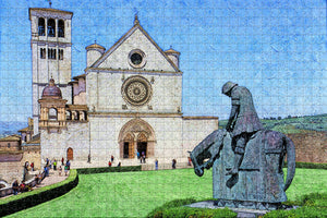 Italy Assisi Church Knight Jigsaw Puzzle Wooden 1000 Piece