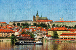 Czech Prague Castle Prague Jigsaw Puzzle Wooden 1000 Piece