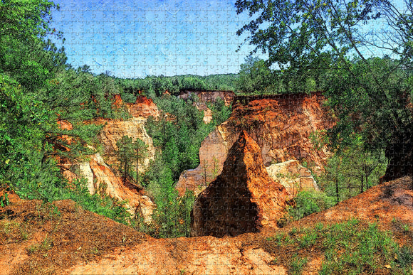 Lumpkin Providence Canyon Georgia USA Jigsaw Puzzle Wooden 1000 Piece