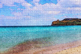 Italy Poetto Cagliari Jigsaw Puzzle Wooden 1000 Piece