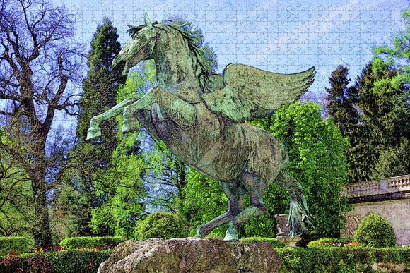 Austria Salzburg Pegasus Horse Jigsaw Puzzle Wooden 1000 Piece