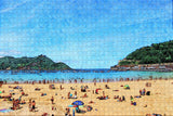 Spain La Concha Beach San Sebastian Jigsaw Puzzle Wooden 1000 Piece