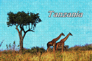 Tanzania Giraffe Jigsaw Puzzle Wooden 1000 Piece