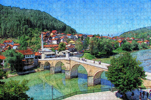 Latin Bridge Latin Bridge Bosnia Jigsaw Puzzle Wooden 1000 Piece