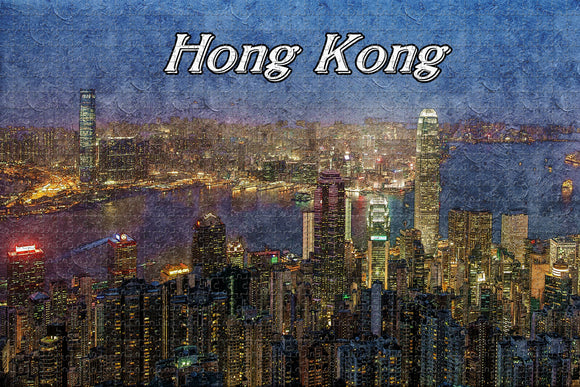 China Hong Kong Victoria Peak Jigsaw Puzzle Wooden 1000 Piece