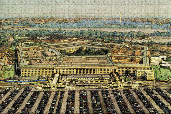 USA America Pentagon Washington Dc Jigsaw Puzzle Wooden 1000 Piece