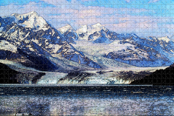 Skagway Davidson Glacier  Alaska USA Jigsaw Puzzle Wooden 1000 Piece