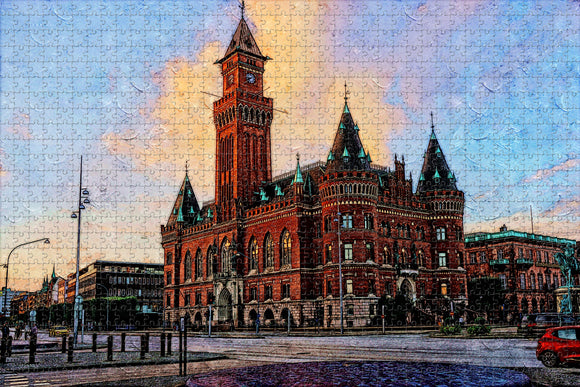 Sweden Helsingborg Jigsaw Puzzle Wooden 1000 Piece