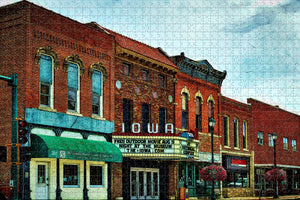 Winterset Theater Iowa USA Jigsaw Puzzle Wooden 1000 Piece