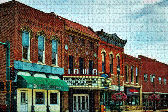 Winterset Theater Iowa USA Jigsaw Puzzle Wooden 1000 Piece