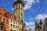 Czech Old Town Hall with Astronomical Clock Prague Jigsaw Puzzle Wooden 1000 Piece