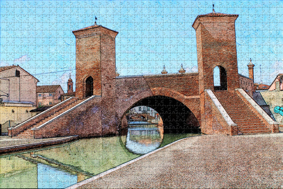 Italy Luca Trepponti Bridge Jigsaw Puzzle Wooden 1000 Piece