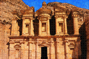 Monastery Petra Jordan Jigsaw Puzzle Wooden 1000 Piece