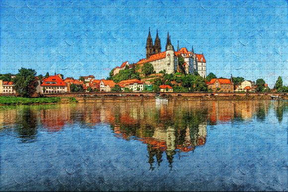 Germany Albrechtsburg Castle Jigsaw Puzzle Wooden 1000 Piece