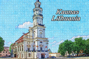 Lithuania Kaunas Town Hall Jigsaw Puzzle Wooden 1000 Piece