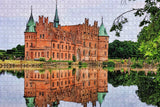 Denmark Egeskov Castle Odense Jigsaw Puzzle Wooden 1000 Piece