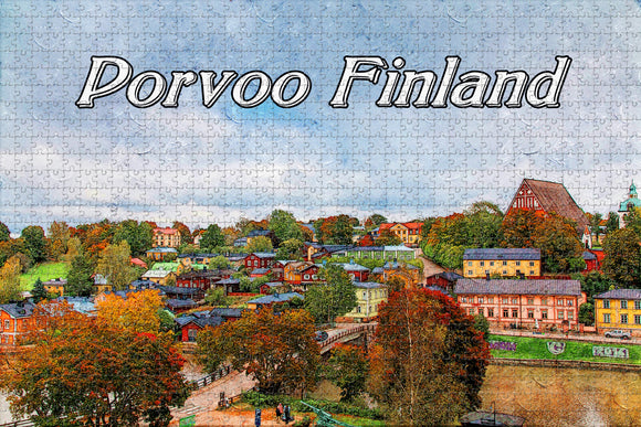 Finland Porvoo Jigsaw Puzzle Wooden 1000 Piece