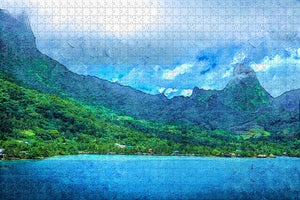 French Polynesia Moorea Jigsaw Puzzle Wooden 1000 Piece