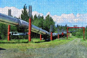 USA America Valdez Alaska Pipeline Jigsaw Puzzle Wooden 1000 Piece